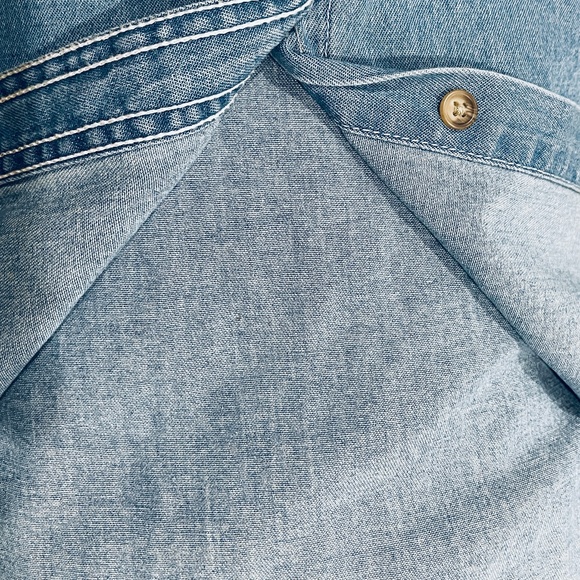 NEW! Disney Winnie The Pooh Denim Button Down Shirt Autumn Winter Plus 26/28 NWT - Picture 7 of 10